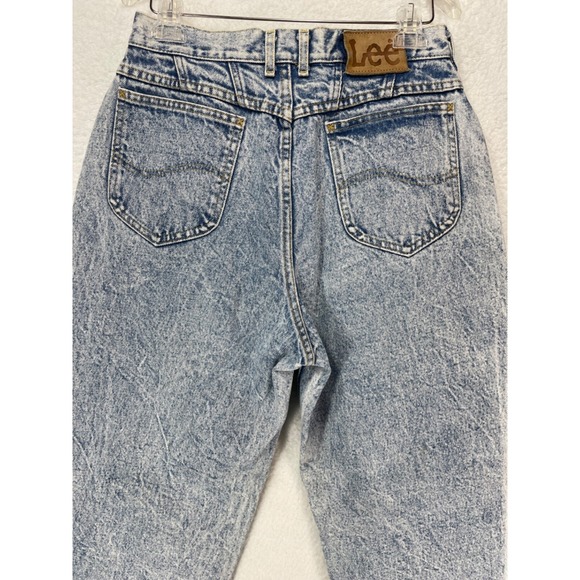 Lee Rider's Women's size 16 Vintage Acid Wash High Waist Tapered Leg - Picture 6 of 14